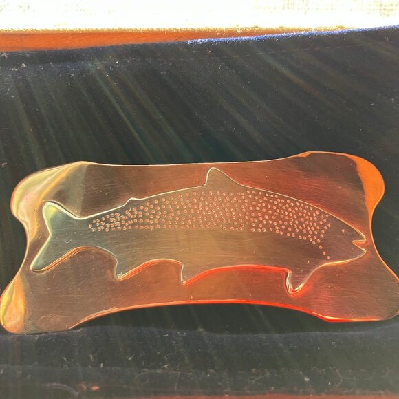 Fish Barrette Copper & Silver - Picture 5 of 5